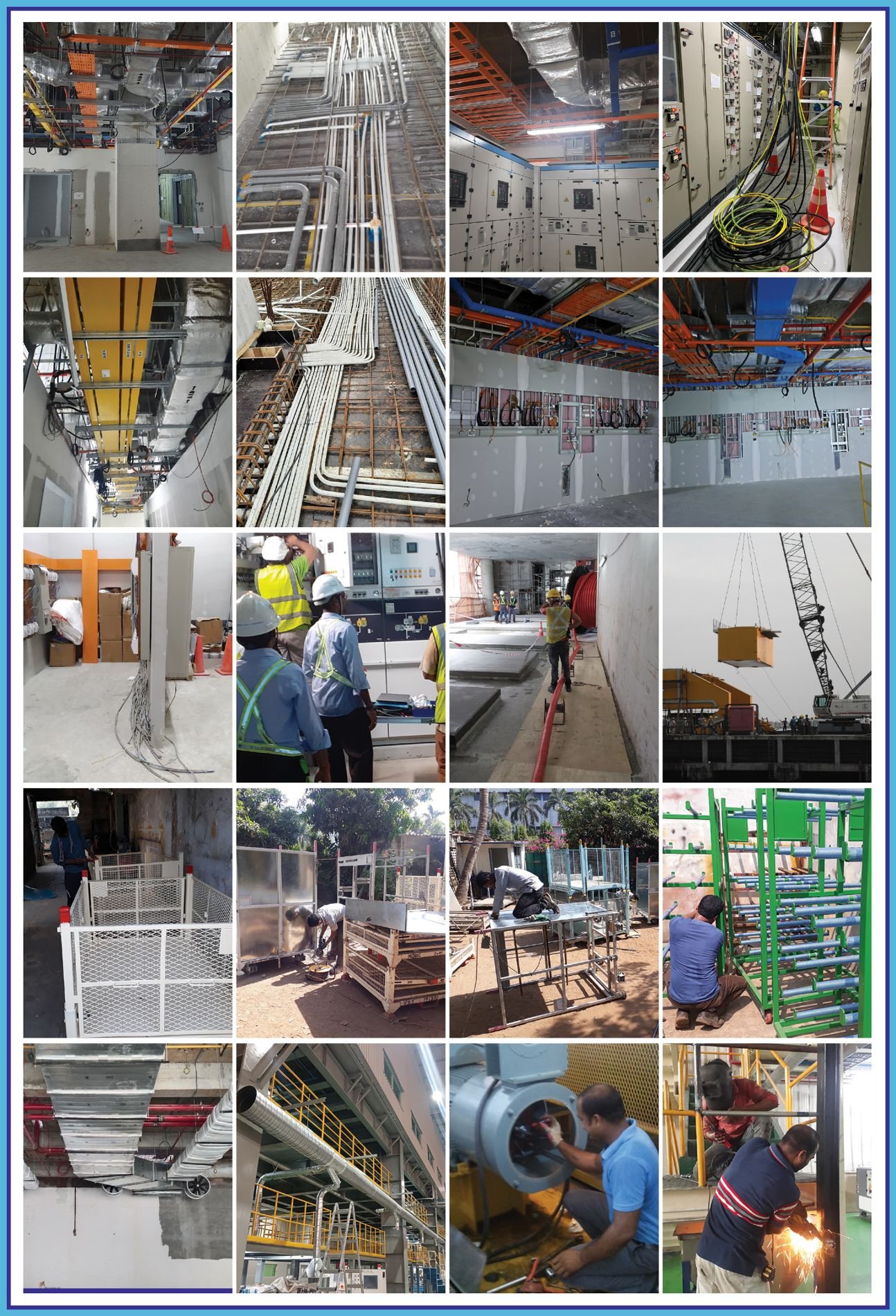 Collage of project site photographs