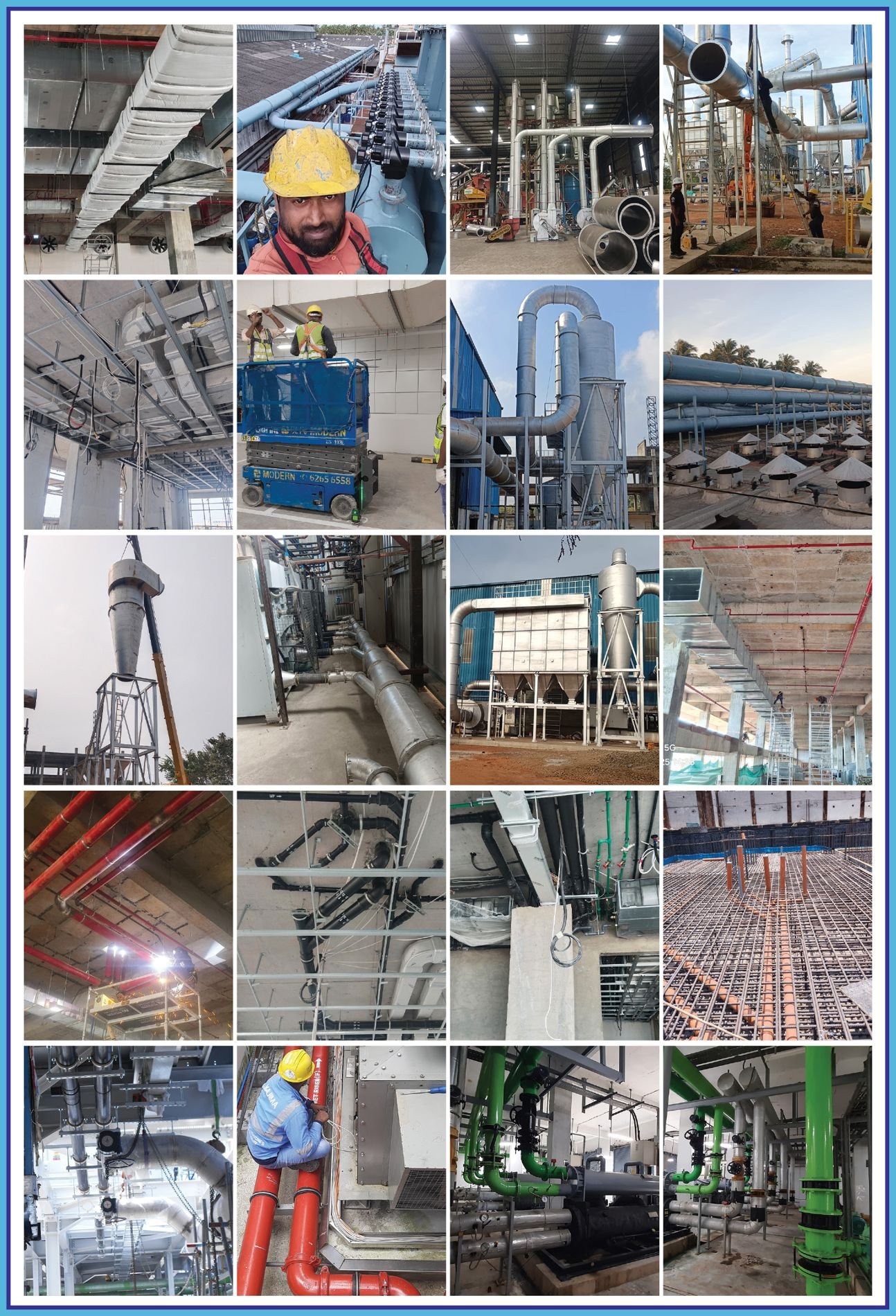 Collage of project site photographs