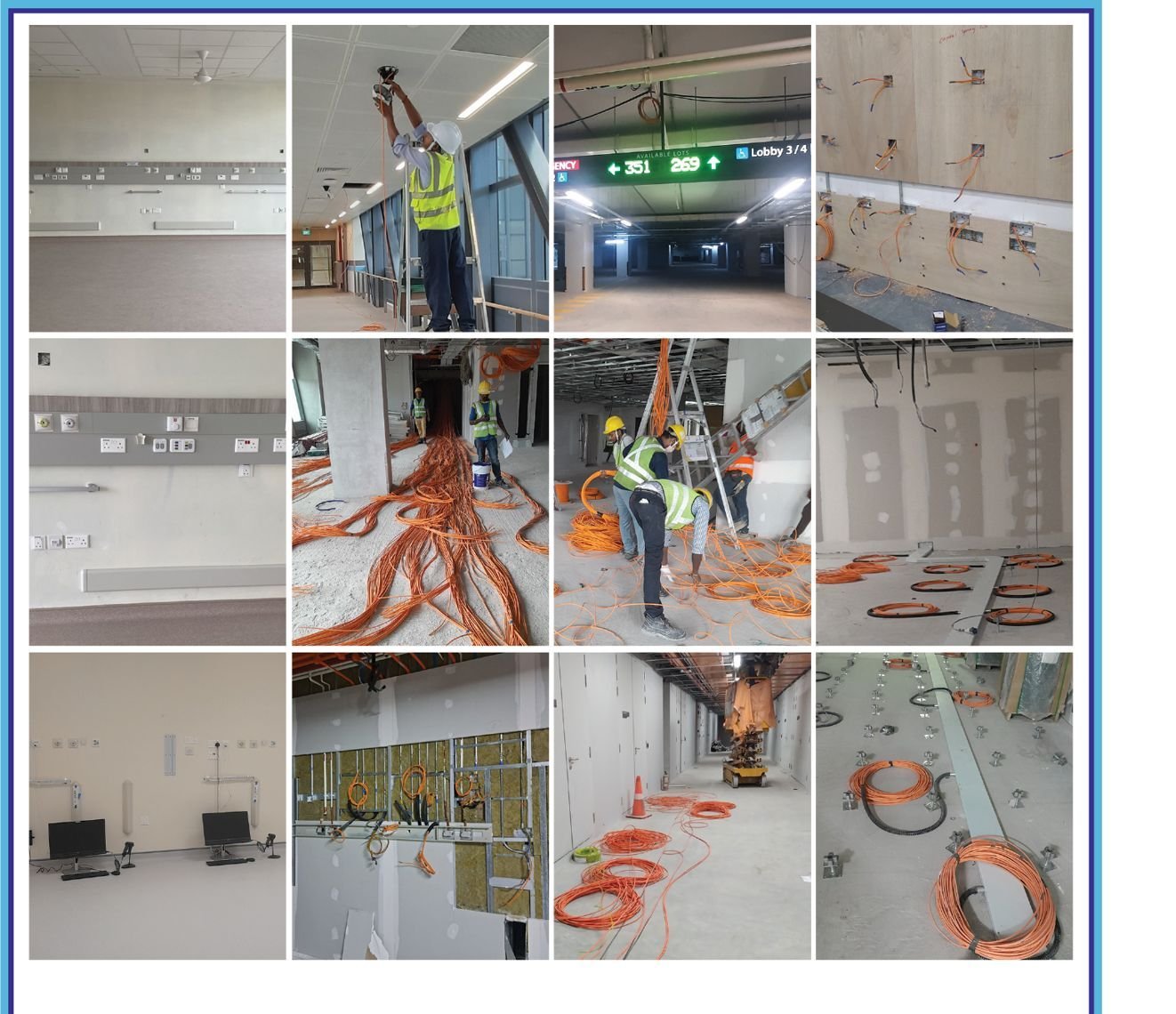 Collage of project site photographs